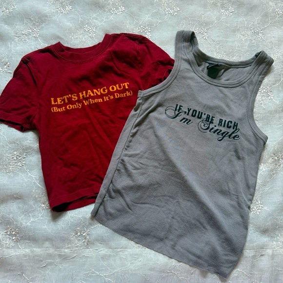 Urban Outfitters Graphic Tee & Tank Bundle – Best for Size Small - Picture 1 of 3